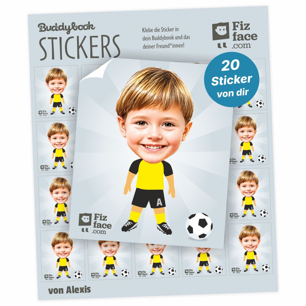 Buddybook Soccer Sticker