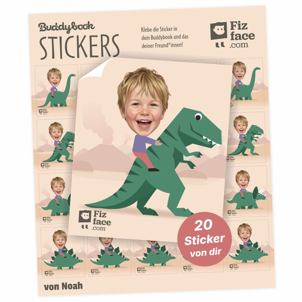 Buddybook Dino Sticker