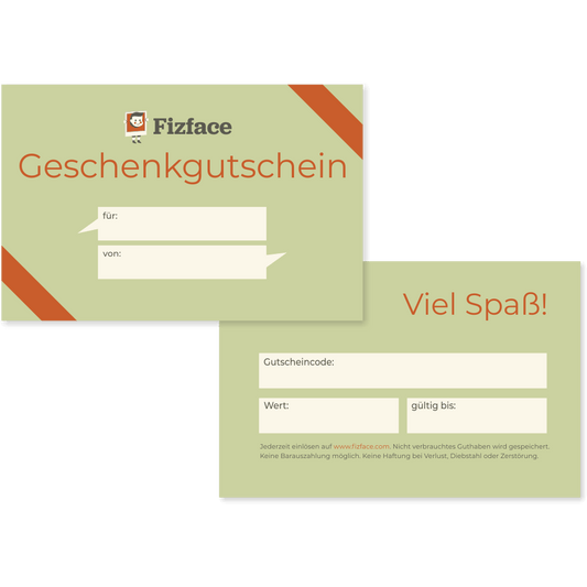 Fizface Geschenkgutschein