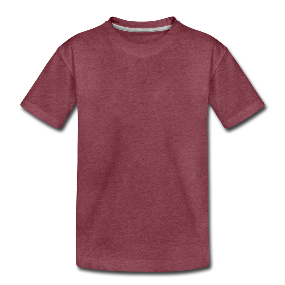 Kids' Premium T-Shirt - Musiker - Bordeauxrot meliert